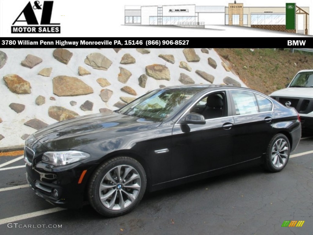 2016 5 Series 528i xDrive Sedan - Jet Black / Black photo #1