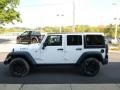 2016 Bright White Jeep Wrangler Unlimited Sport 4x4  photo #2