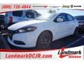 2016 Bright White Dodge Dart SE  photo #1