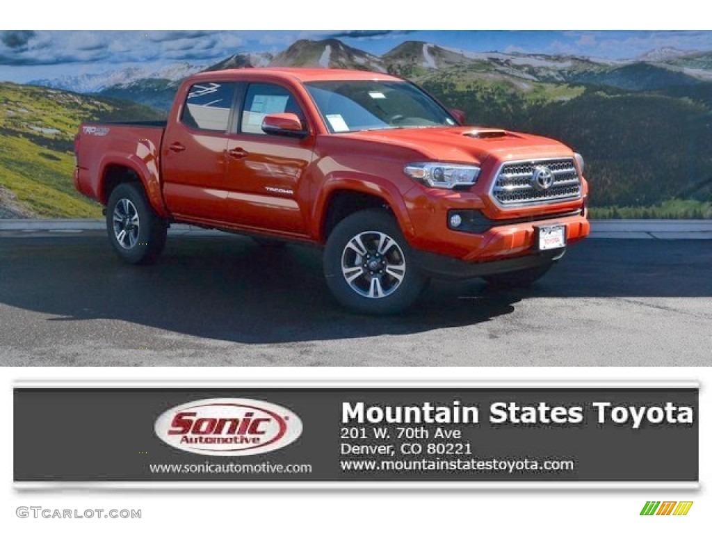 2016 Tacoma TRD Sport Double Cab 4x4 - Inferno Orange / TRD Graphite photo #1