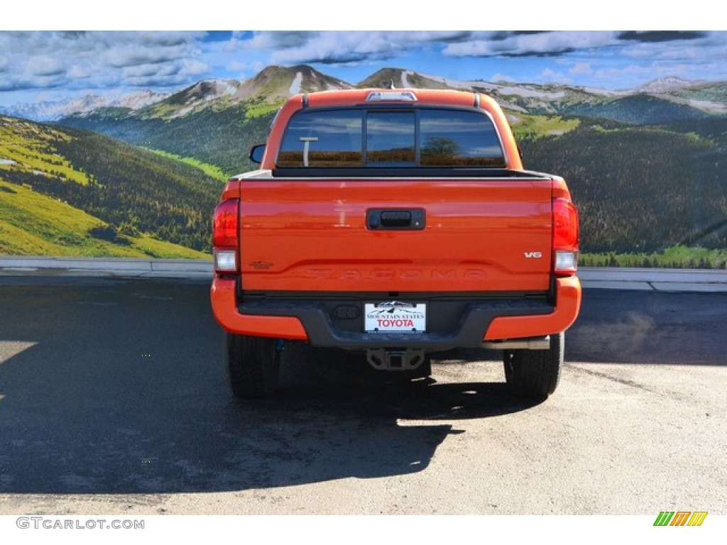 2016 Tacoma TRD Sport Double Cab 4x4 - Inferno Orange / TRD Graphite photo #4