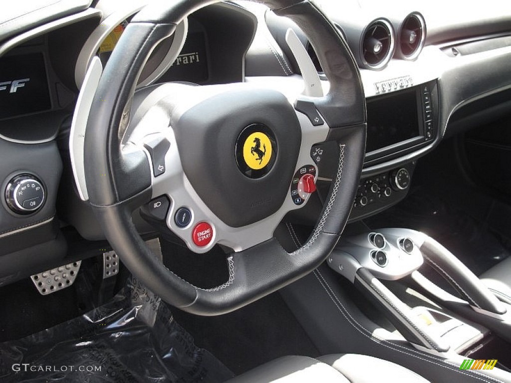 2012 Ferrari FF Standard FF Model Nero Steering Wheel Photo #107767580