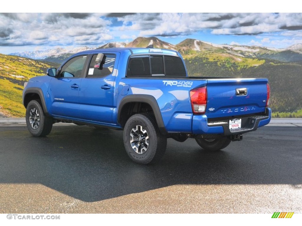 Blazing Blue Pearl 2016 Toyota Tacoma TRD Off-Road Double Cab 4x4 Exterior Photo #107767641