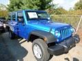 Hydro Blue Pearl 2016 Jeep Wrangler Unlimited Sport 4x4 Exterior