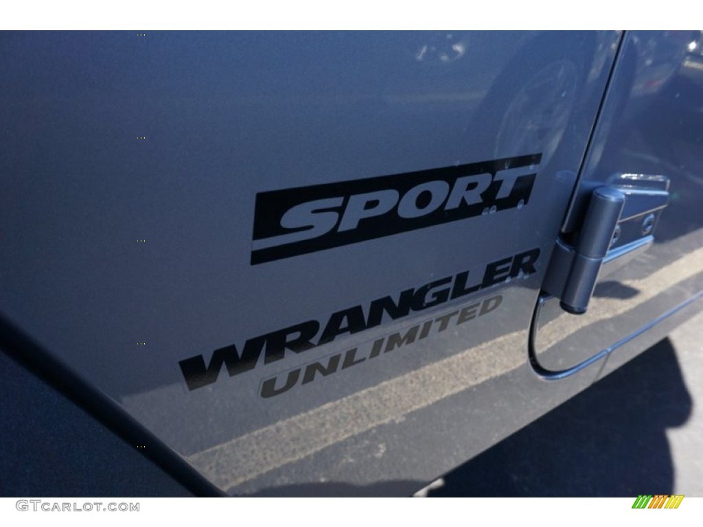 2016 Wrangler Unlimited Sport 4x4 - Billet Silver Metallic / Black photo #8