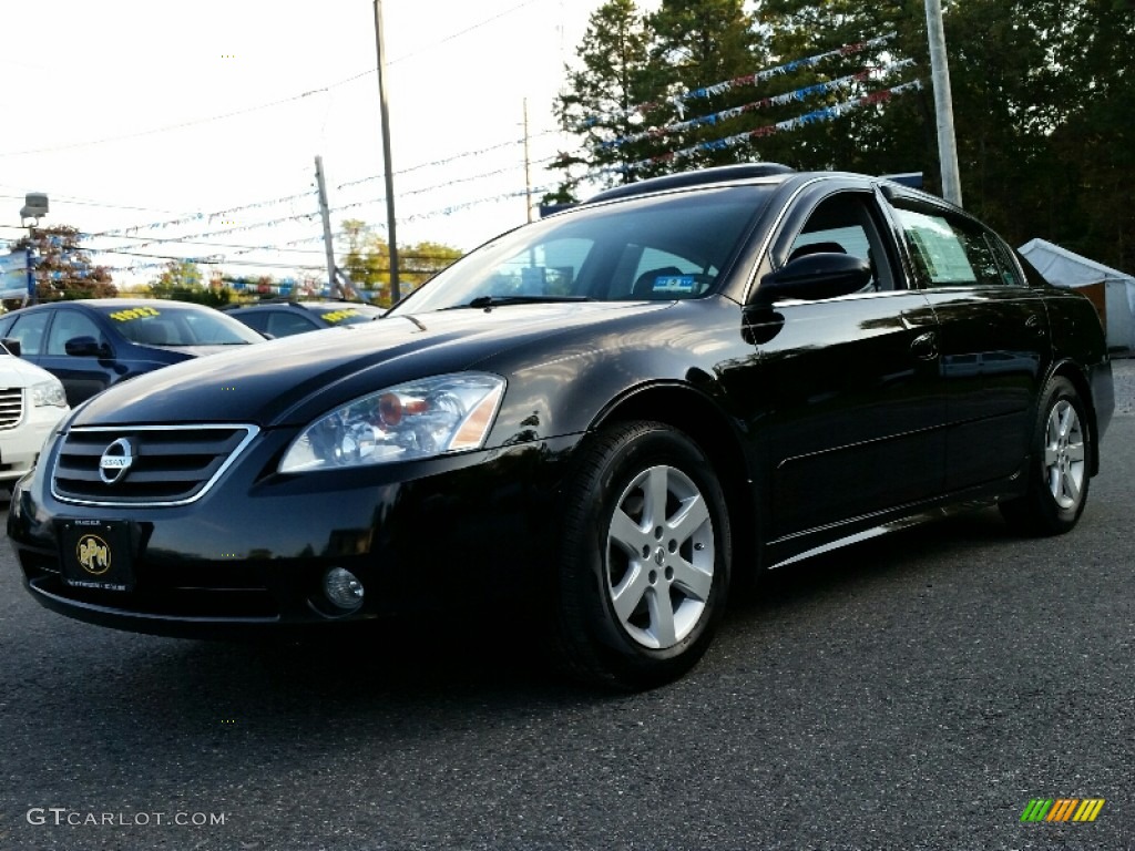 2003 Altima 2.5 SL - Super Black / Charcoal photo #1