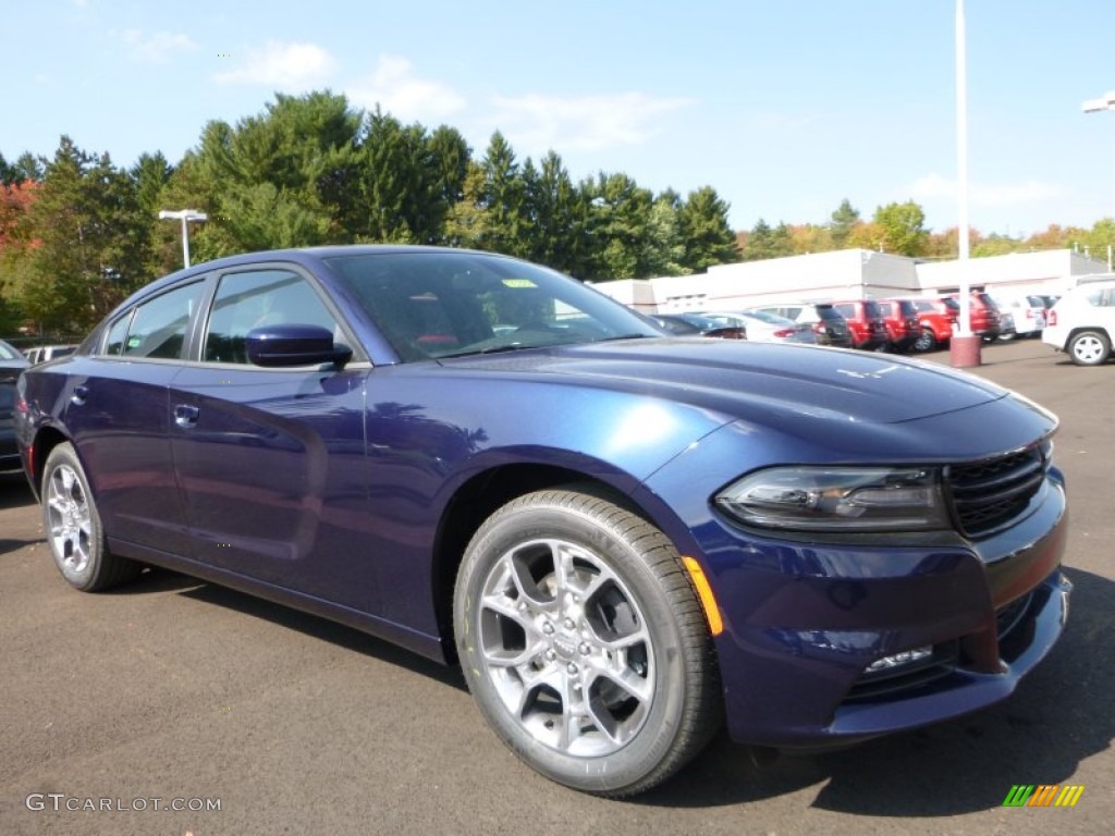 Jazz Blue Pearl Coat 2016 Dodge Charger SXT AWD Exterior Photo #107769577