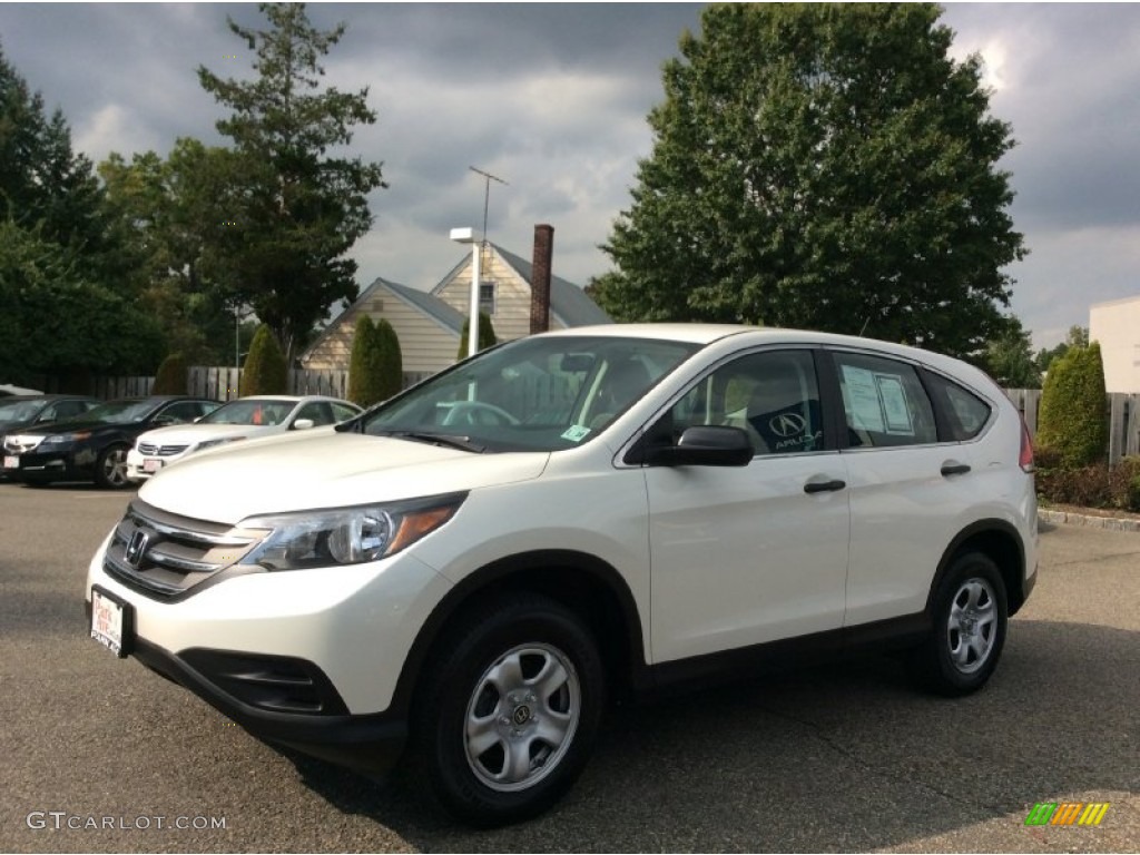 2013 CR-V LX AWD - White Diamond Pearl / Gray photo #7