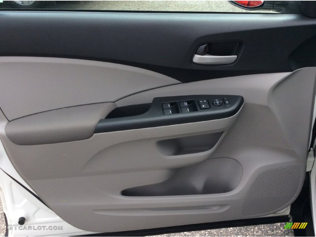 2013 CR-V LX AWD - White Diamond Pearl / Gray photo #9