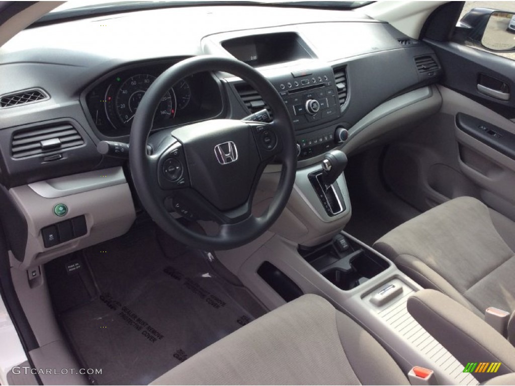 2013 CR-V LX AWD - White Diamond Pearl / Gray photo #11