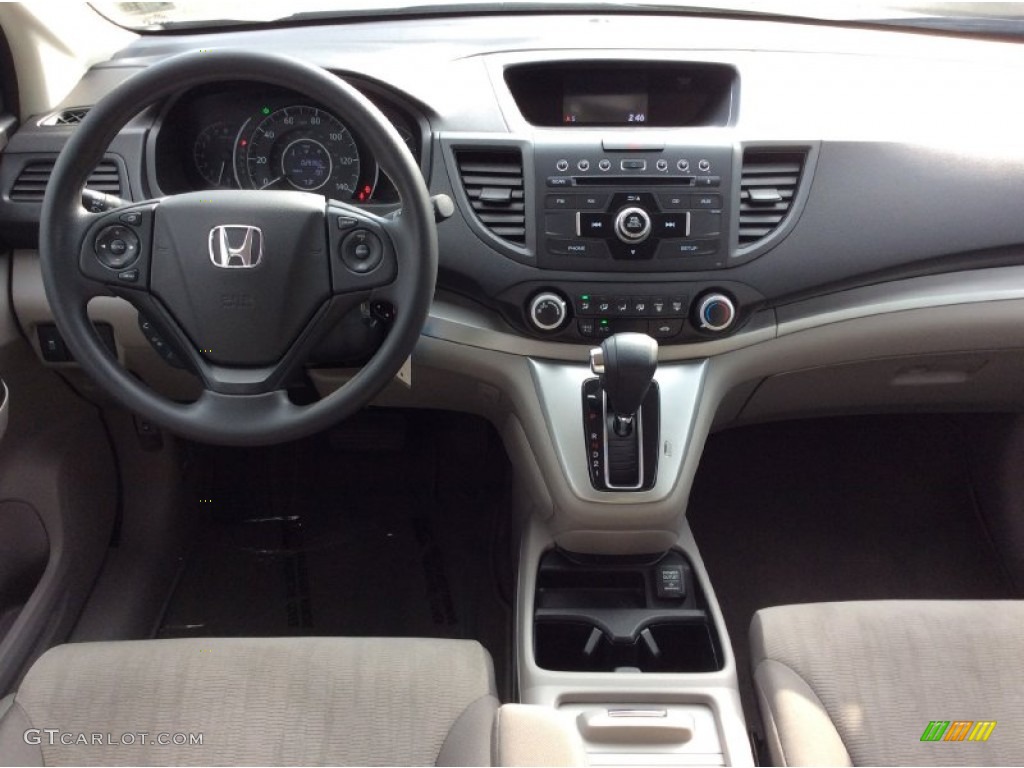 2013 CR-V LX AWD - White Diamond Pearl / Gray photo #14