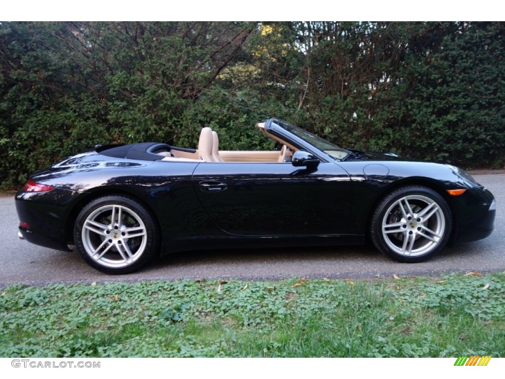 Basalt Black Metallic 2012 Porsche 911 Carrera Cabriolet Exterior Photo #107771534