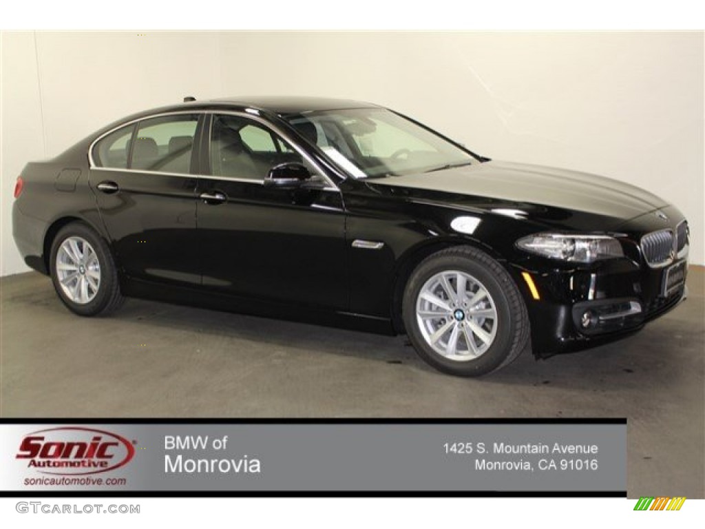 2016 5 Series 528i Sedan - Jet Black / Black photo #1