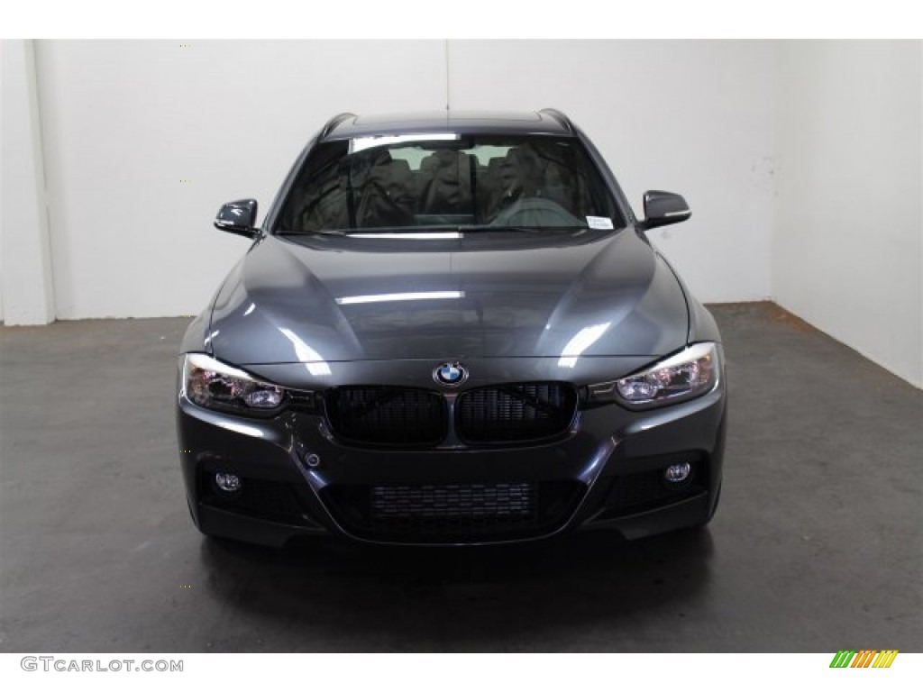 2015 3 Series 328d xDrive Sports Wagon - Mineral Grey Metallic / Black photo #3