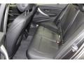 2015 BMW 3 Series Black Interior Rear Seat Photo