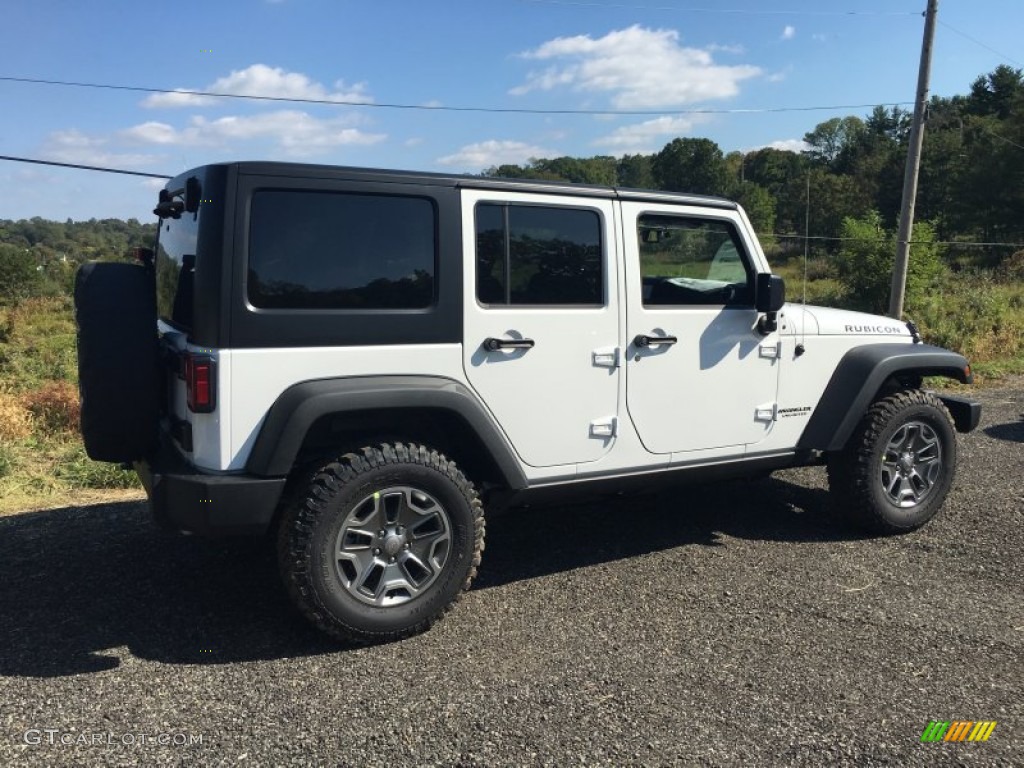 2016 Wrangler Unlimited Rubicon 4x4 - Bright White / Black photo #3