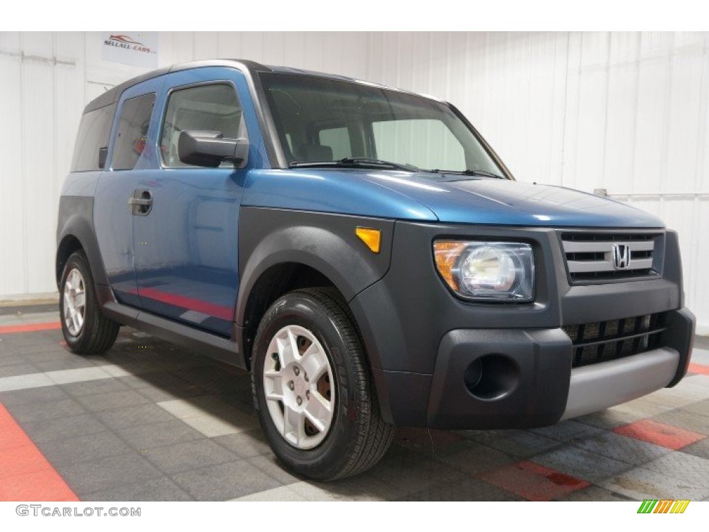 2007 Element LX AWD - Atomic Blue Metallic / Black/Titanium photo #5