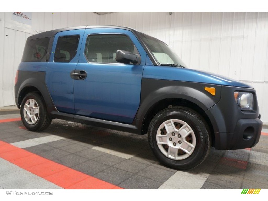 2007 Element LX AWD - Atomic Blue Metallic / Black/Titanium photo #6