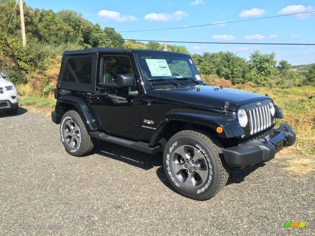 Black 2016 Jeep Wrangler Sahara 4x4 Exterior Photo #107775827