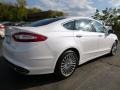 2015 White Platinum Metallic Ford Fusion Titanium AWD  photo #2