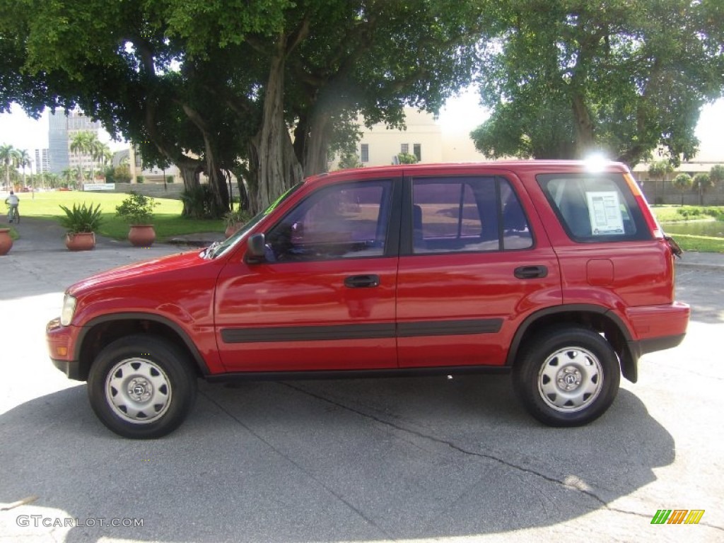 2001 CR-V LX - Milano Red / Dark Gray photo #2