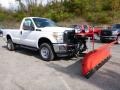 2016 Oxford White Ford F250 Super Duty XL Regular Cab 4x4 Plow Truck  photo #1