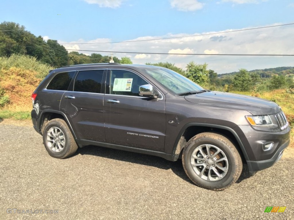Granite Crystal Metallic 2015 Jeep Grand Cherokee Limited 4x4 Exterior Photo #107779124