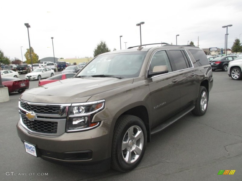 2016 Suburban LT 4WD - Brownstone Metallic / Cocoa/Dune photo #2
