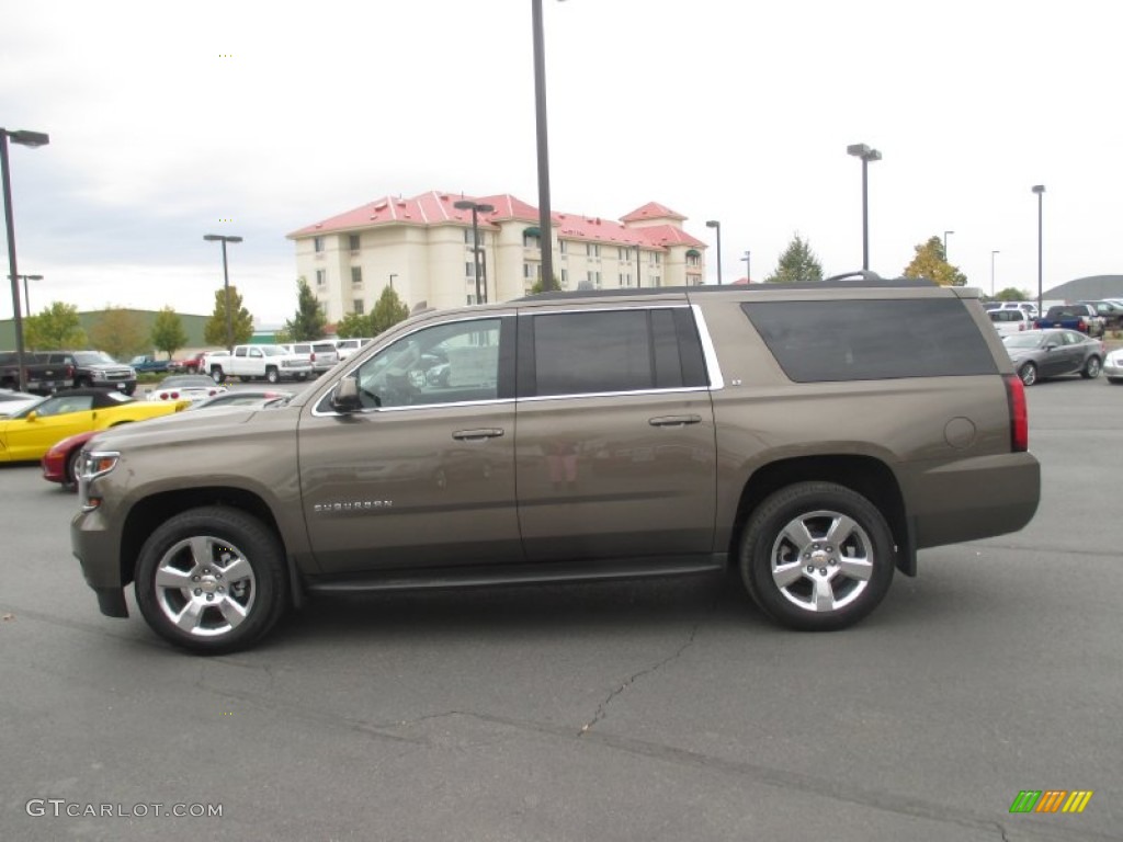 2016 Suburban LT 4WD - Brownstone Metallic / Cocoa/Dune photo #3