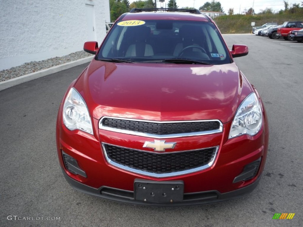 2013 Equinox LT AWD - Crystal Red Tintcoat / Light Titanium/Jet Black photo #5