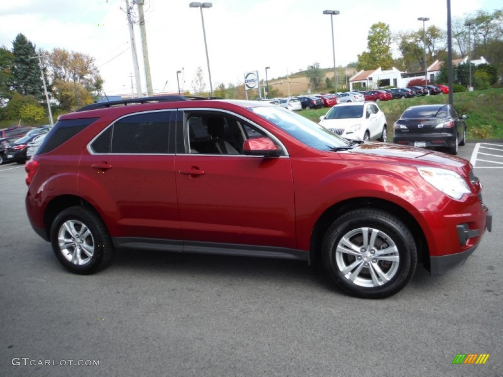 2013 Equinox LT AWD - Crystal Red Tintcoat / Light Titanium/Jet Black photo #7
