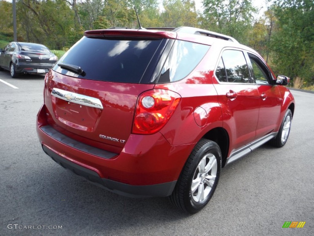 2013 Equinox LT AWD - Crystal Red Tintcoat / Light Titanium/Jet Black photo #8