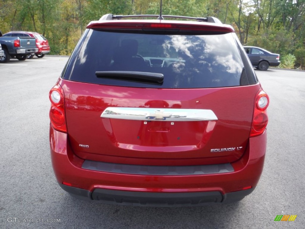 2013 Equinox LT AWD - Crystal Red Tintcoat / Light Titanium/Jet Black photo #10