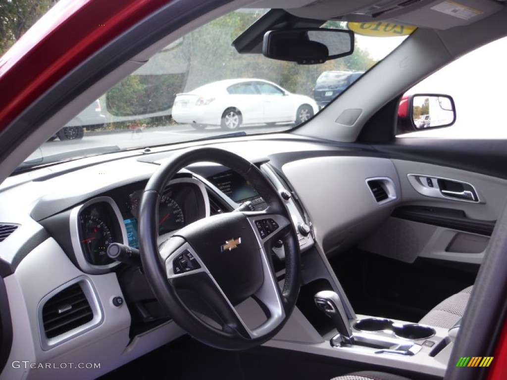 2013 Equinox LT AWD - Crystal Red Tintcoat / Light Titanium/Jet Black photo #15