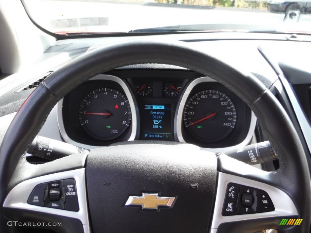 2013 Equinox LT AWD - Crystal Red Tintcoat / Light Titanium/Jet Black photo #26