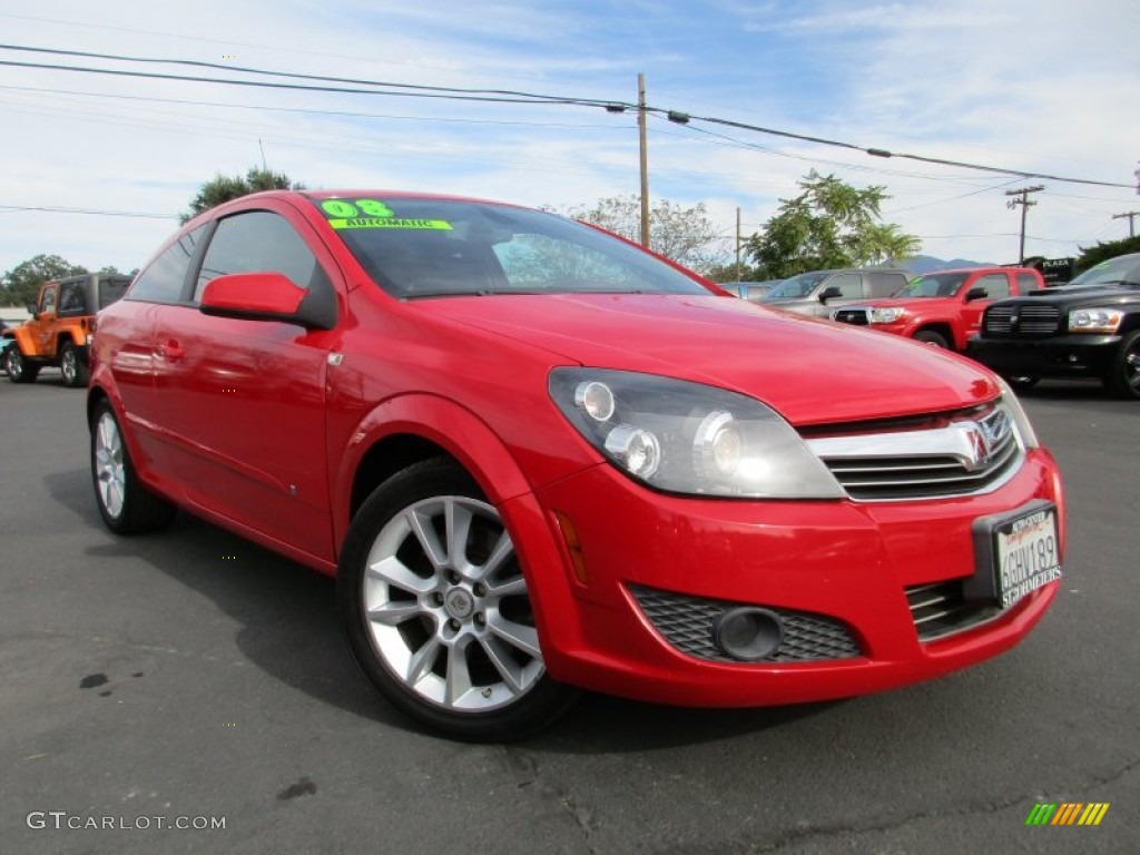 2008 Astra XR Coupe - Salsa Red / Charcoal photo #1