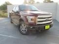 2015 Bronze Fire Metallic Ford F150 Lariat SuperCrew 4x4  photo #2