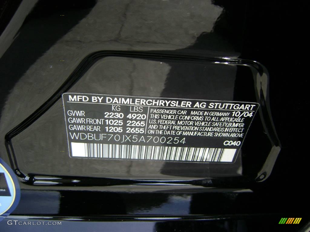 2005 E 500 Sedan - Black / Charcoal photo #21