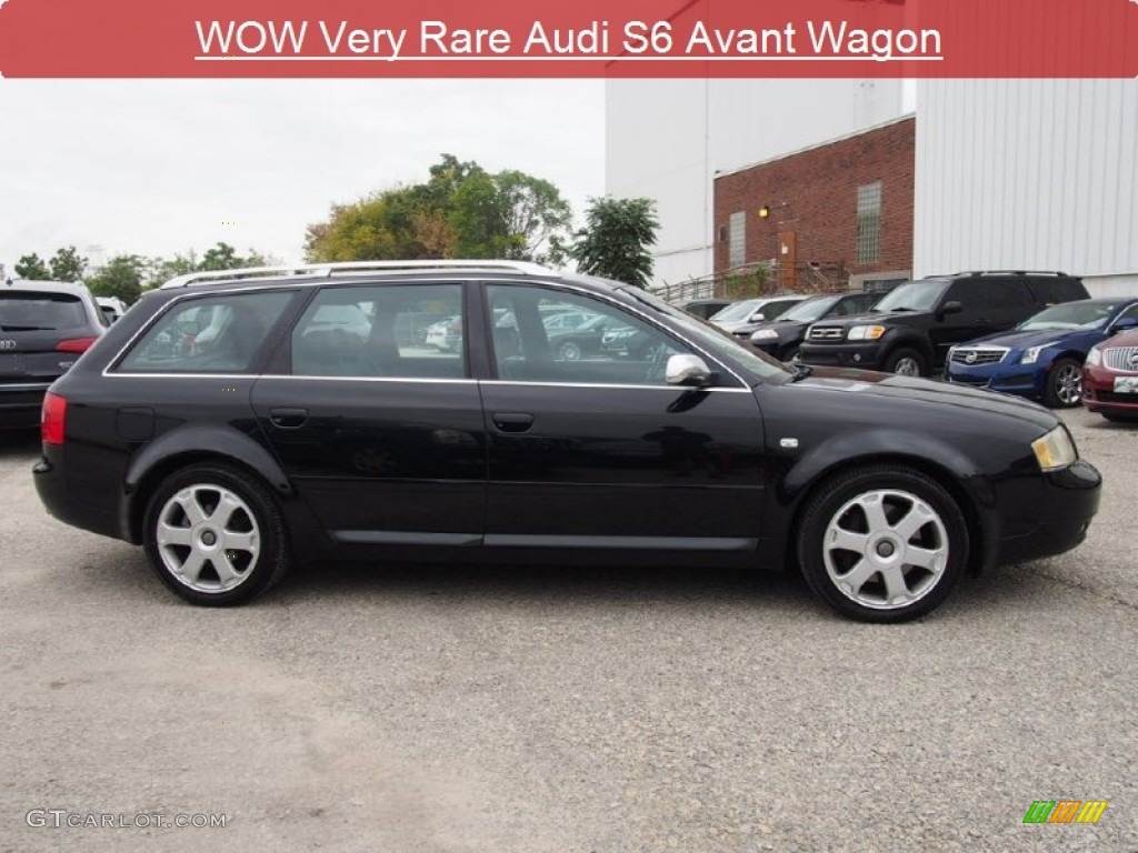 2002 S6 4.2 quattro Avant - Brilliant Black / Ebony photo #2