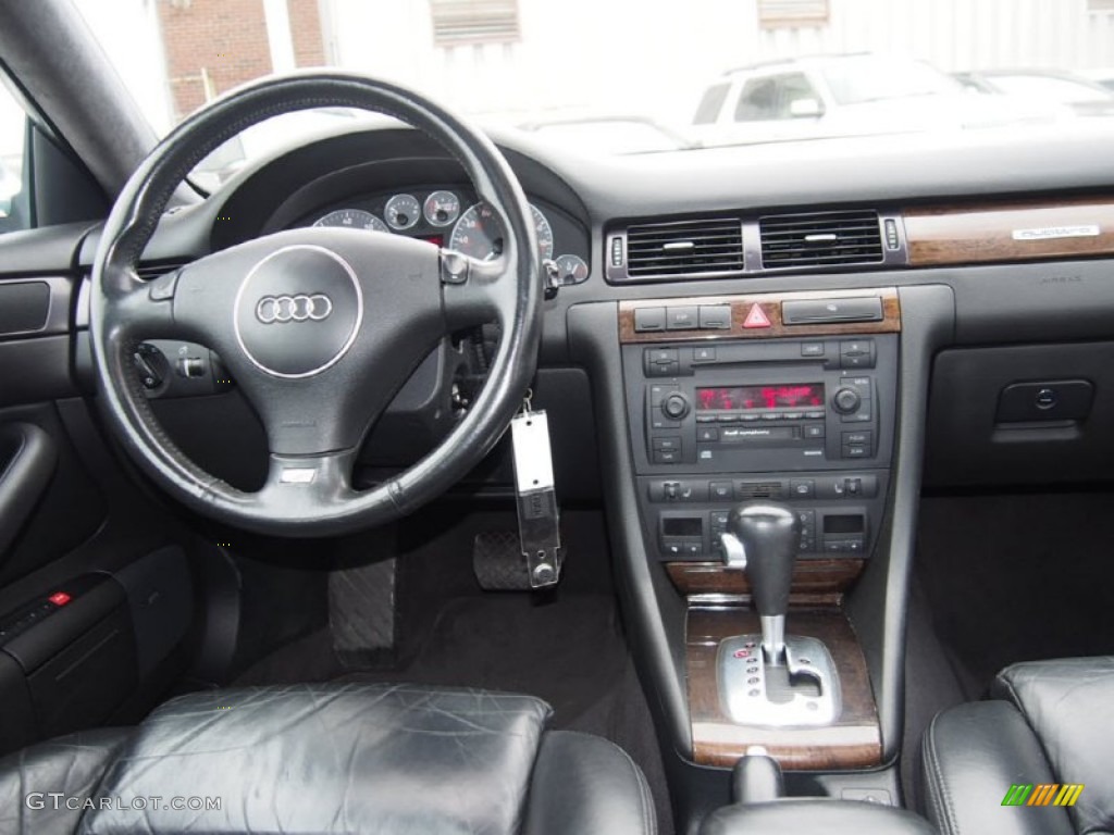 2002 Audi S6 4.2 quattro Avant Ebony Dashboard Photo #107792093