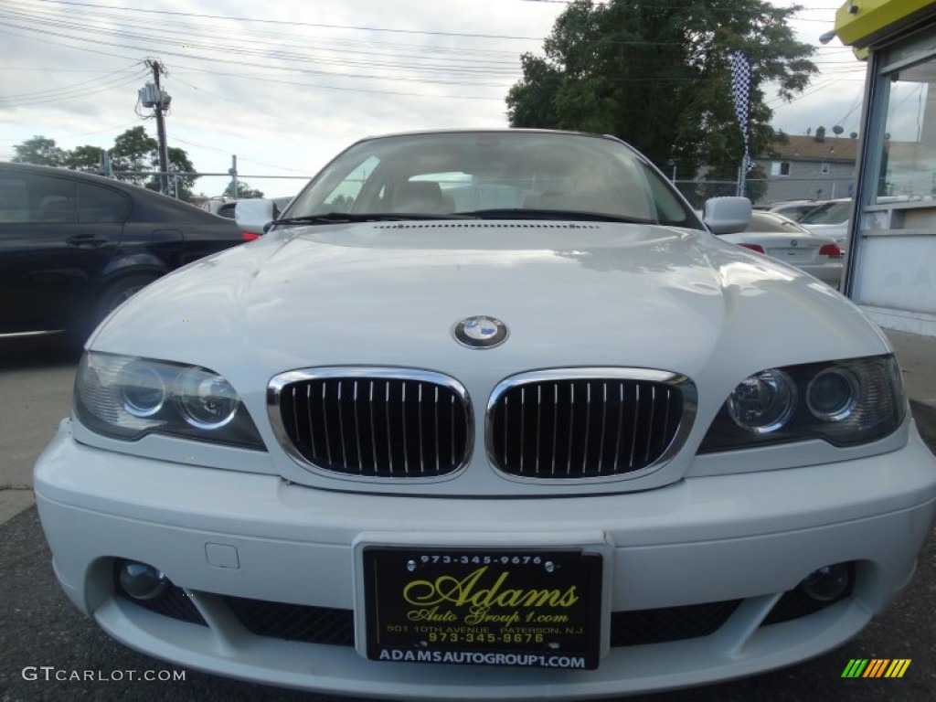 2005 3 Series 325i Coupe - Alpine White / Sand photo #2