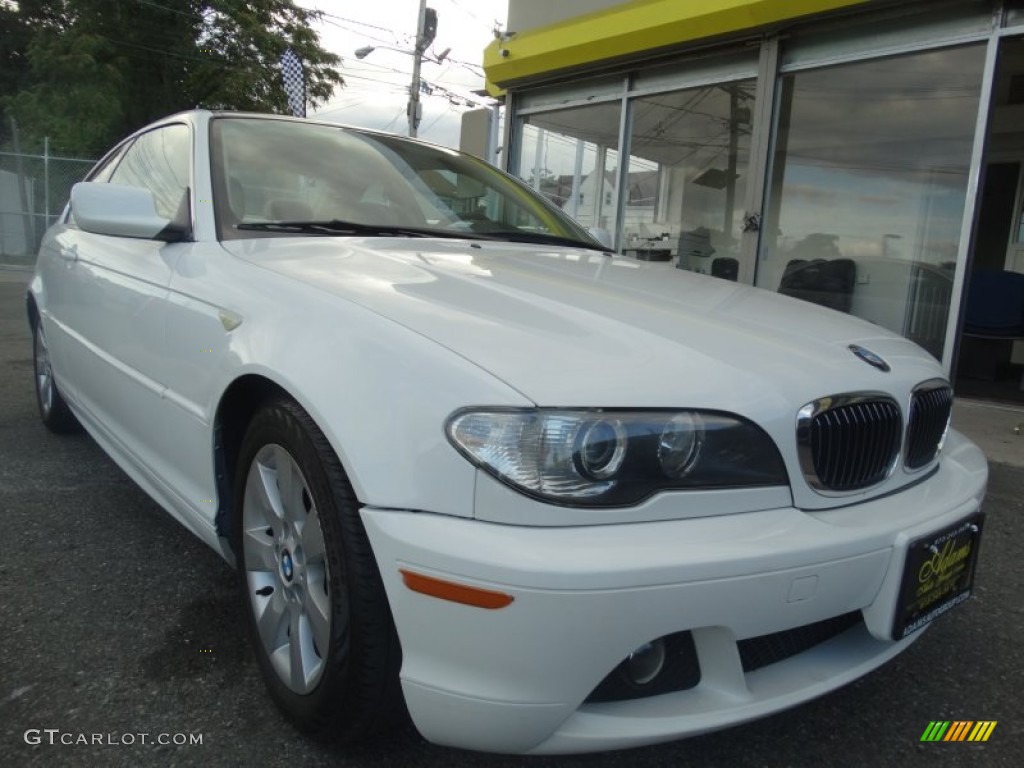 2005 3 Series 325i Coupe - Alpine White / Sand photo #3