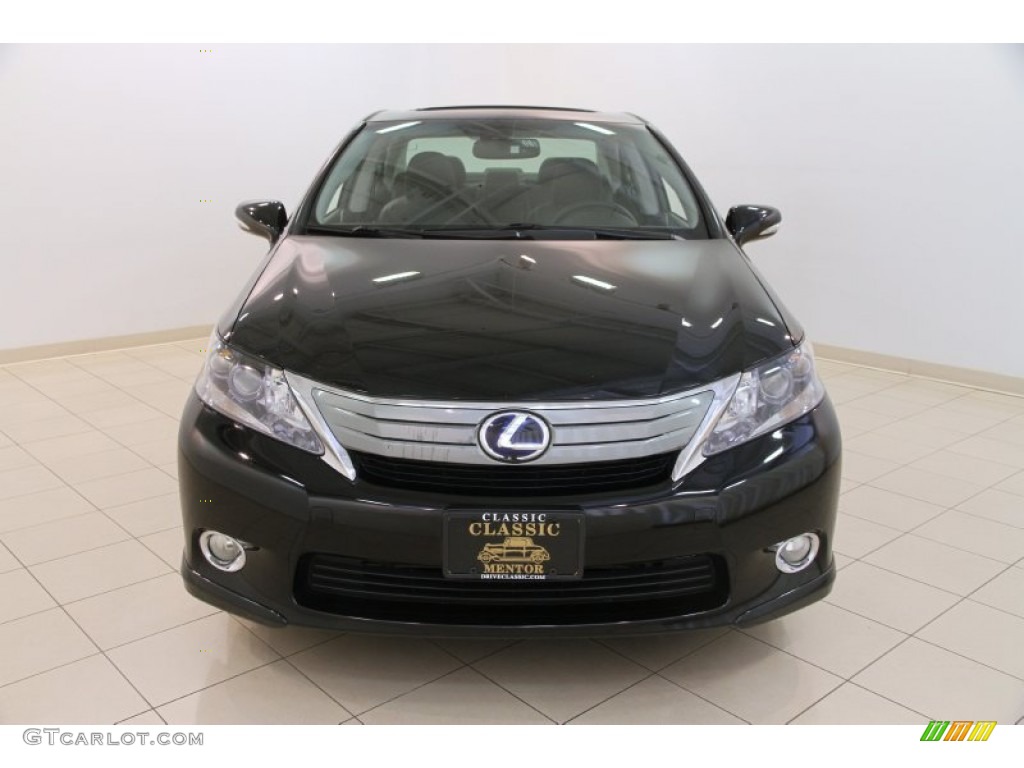 2010 HS 250h Hybrid Premium - Obsidian Black / Black photo #2