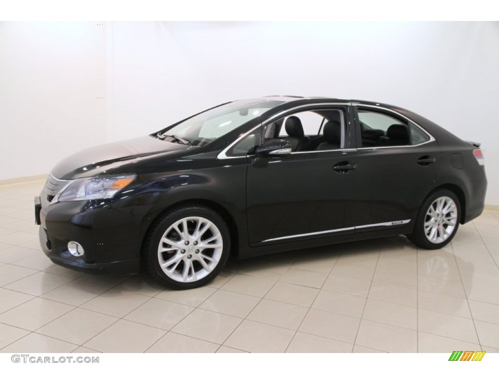 2010 HS 250h Hybrid Premium - Obsidian Black / Black photo #3