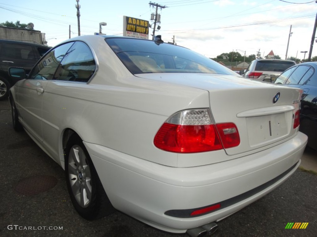 2005 3 Series 325i Coupe - Alpine White / Sand photo #6