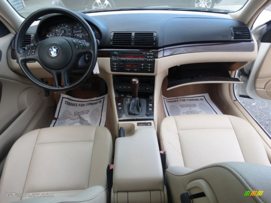 2005 3 Series 325i Coupe - Alpine White / Sand photo #19