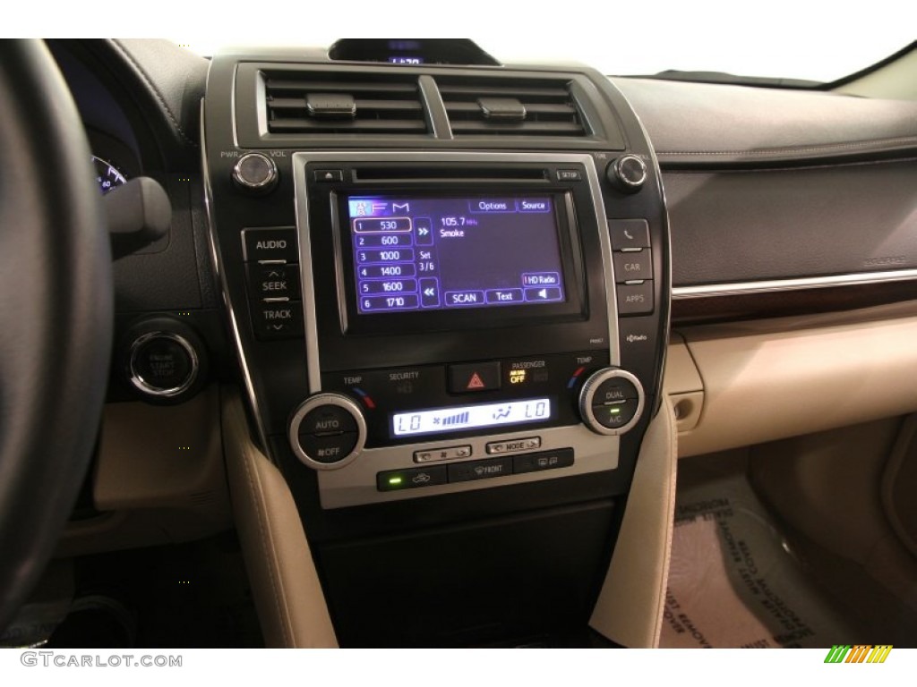 2012 Camry XLE V6 - Attitude Black Metallic / Ivory photo #9