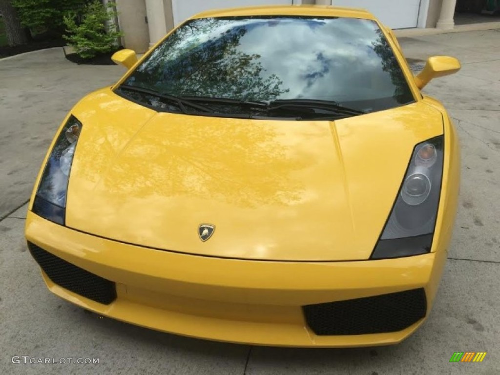 2005 Gallardo Coupe - Giallo Halys (Yellow) / Nero Perseus photo #4