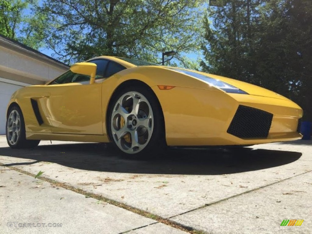 2005 Gallardo Coupe - Giallo Halys (Yellow) / Nero Perseus photo #5