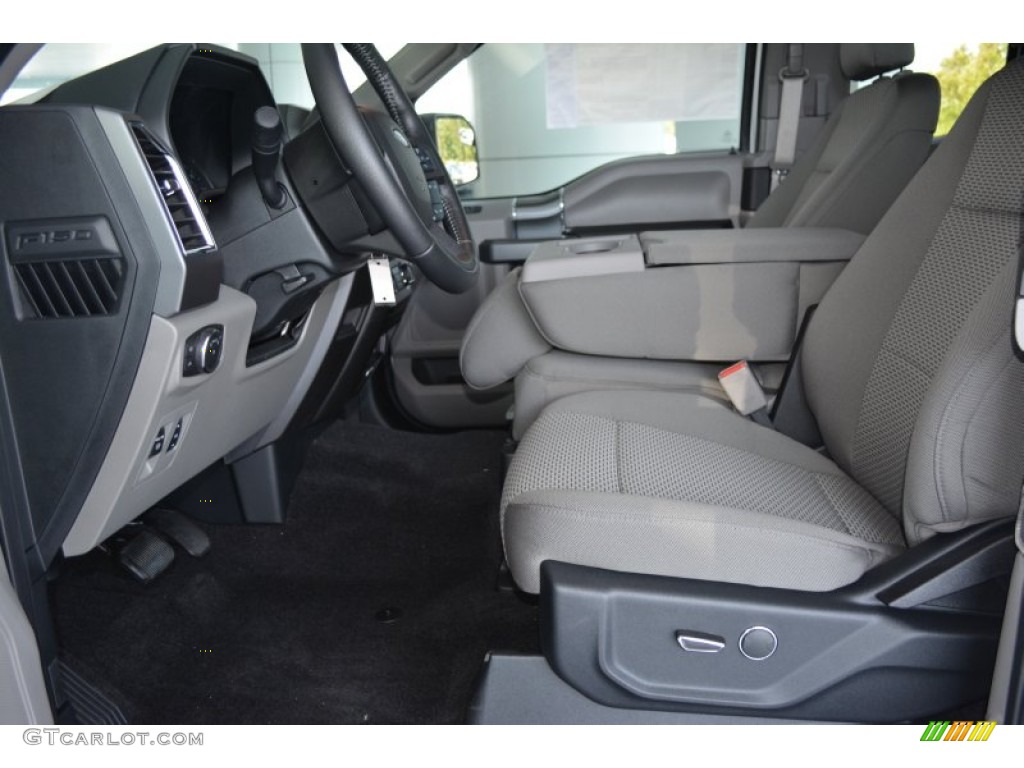 2015 F150 XL SuperCab - Oxford White / Medium Earth Gray photo #9